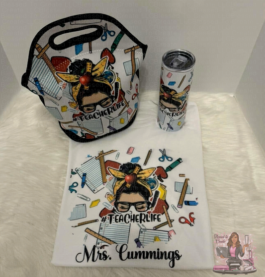 Shirt, Tumbler and Lunch Tote Set